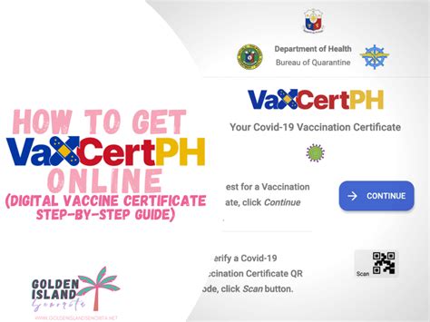 How to Get VAXCERTPH Online (Digital VACCINE .